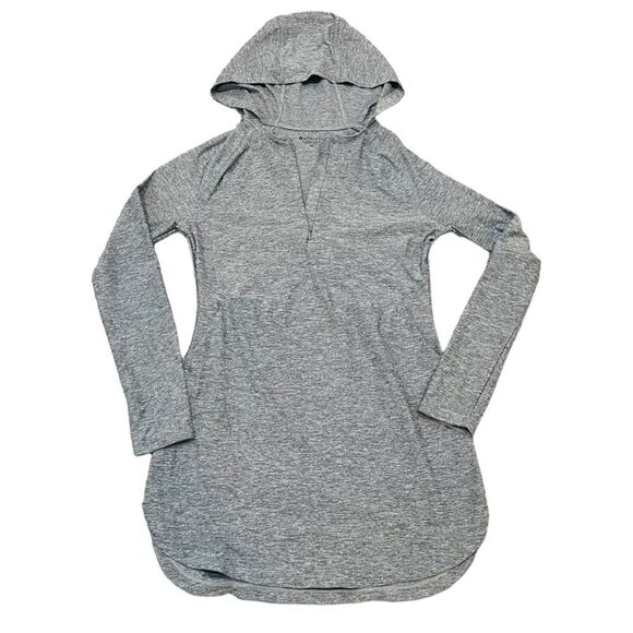 Athleta Tops - Athleta Gray Quarter Zip Hoodie Size XS